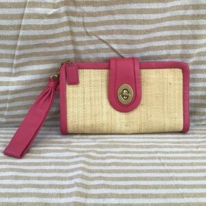 Coach Raffia Clutch